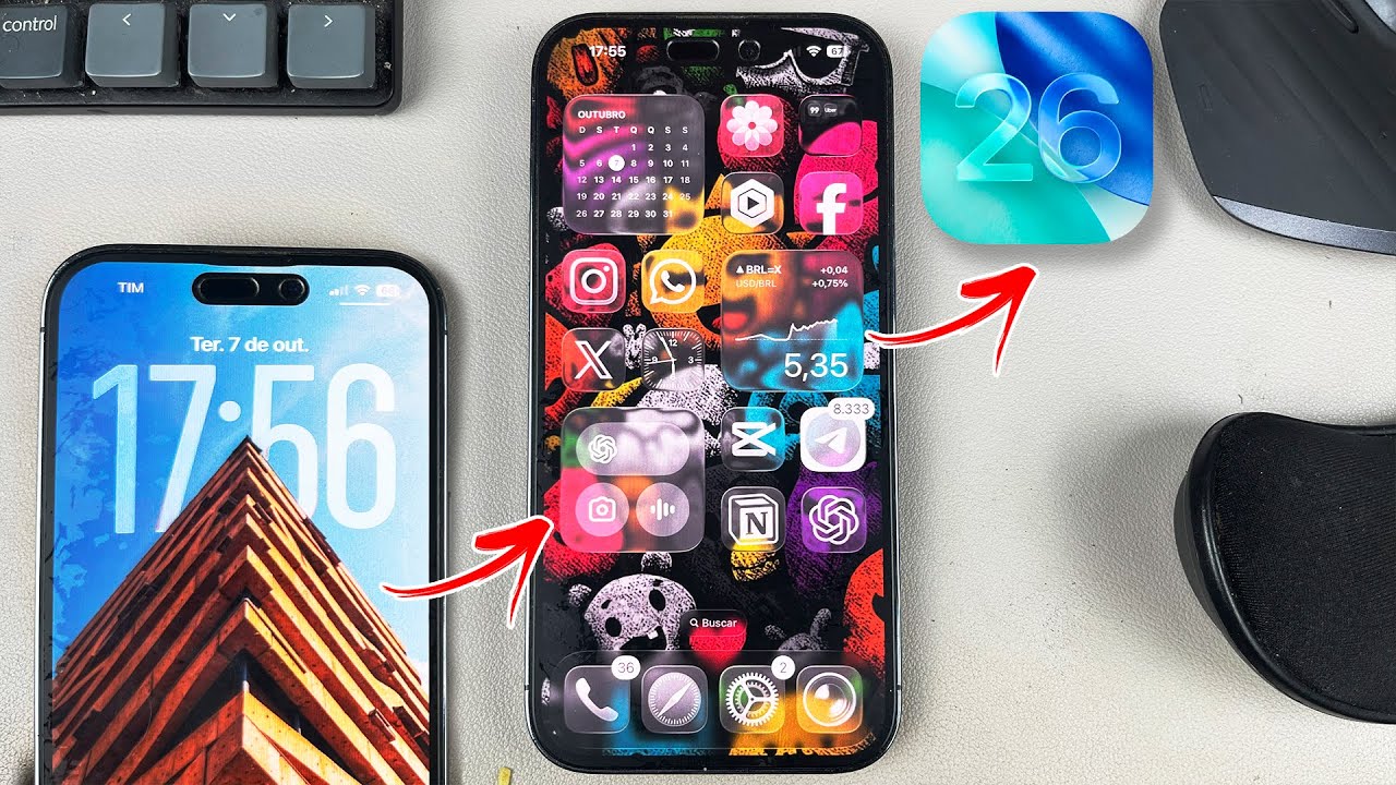 iOS 26: IDEIAS PARA SUA TELA INICIAL