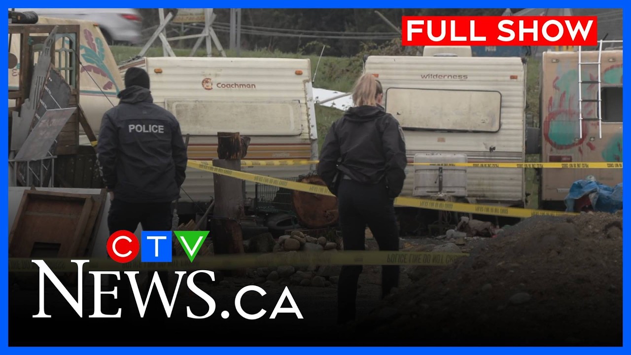 Мужчина ранен в результате стрельбы в лагере для бездомных | CTV News Vancouver в 18:00, 24 марта...