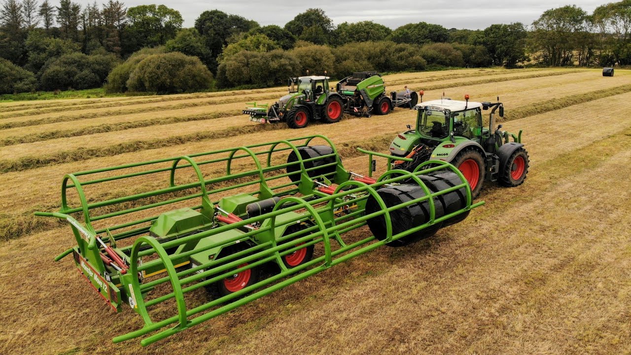 silage 19 2nd cut baling and wrapping