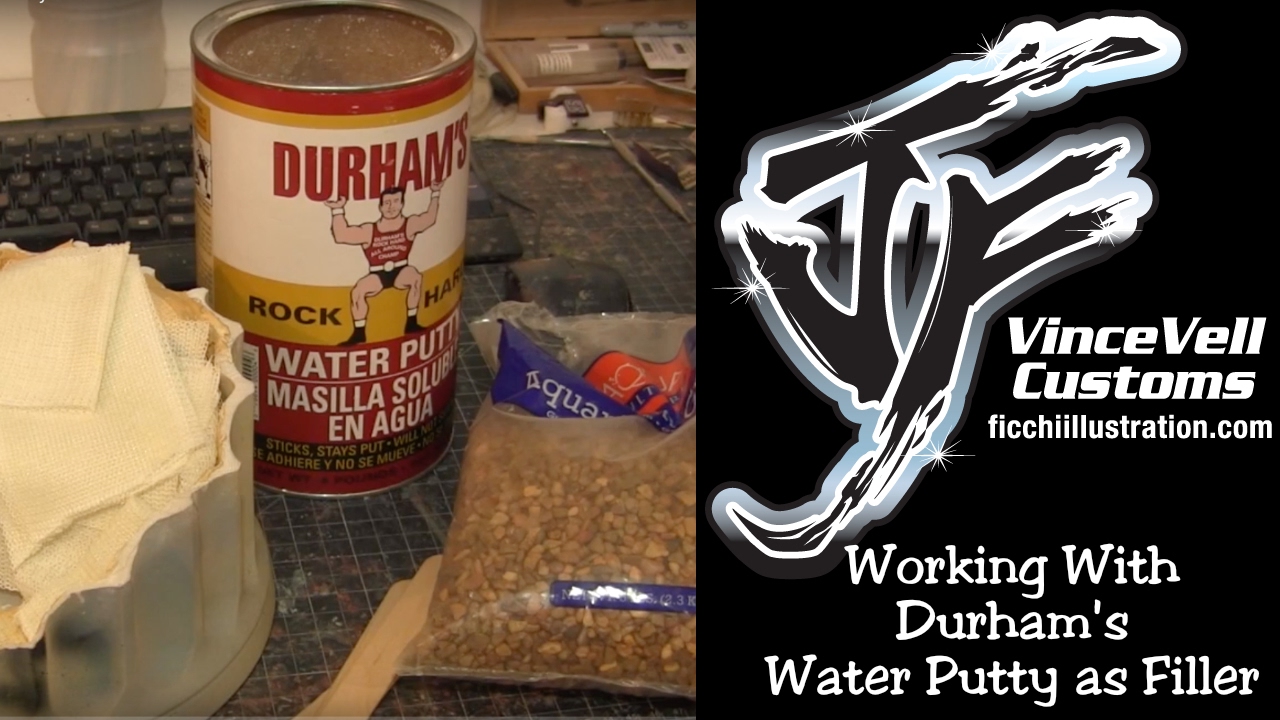 Working and Filling a Base with Durhams Water Putty