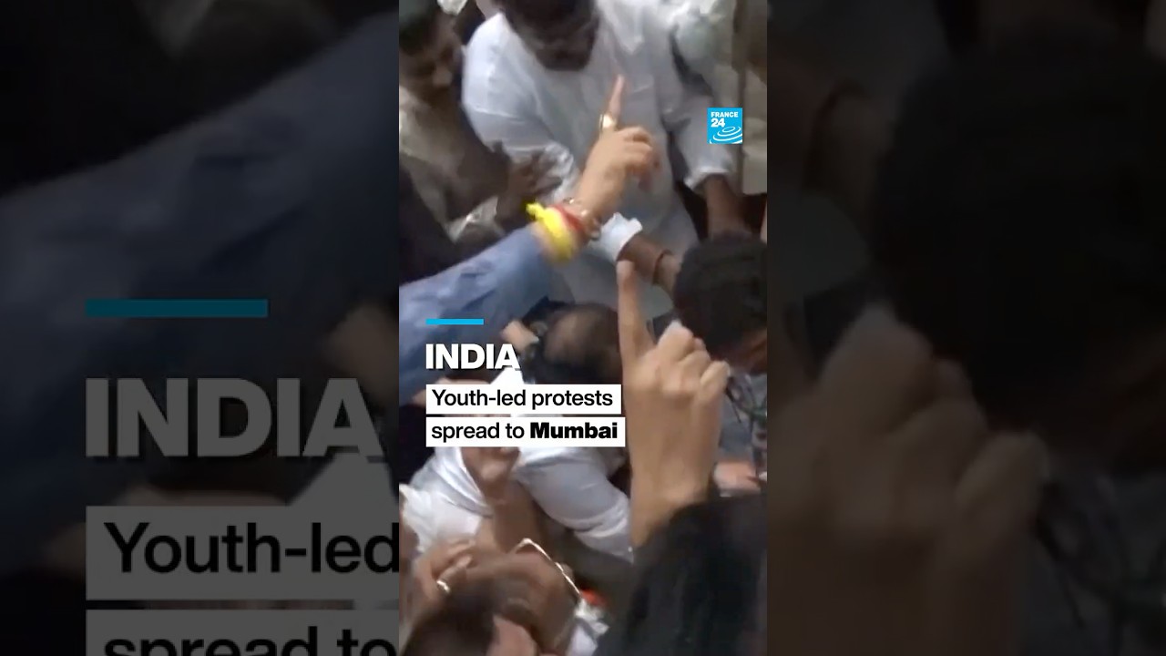 🇮🇳 India's 'Cockroach' movement spreads to #Mumbai after violence in New Delhi &bull; FRANCE 24 English
