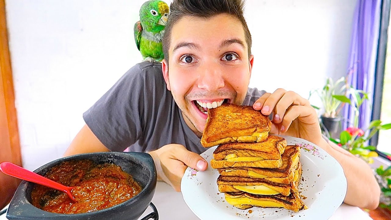 GRILLED CHEESE & TOMATO SOUP • Mukbang & Recipe