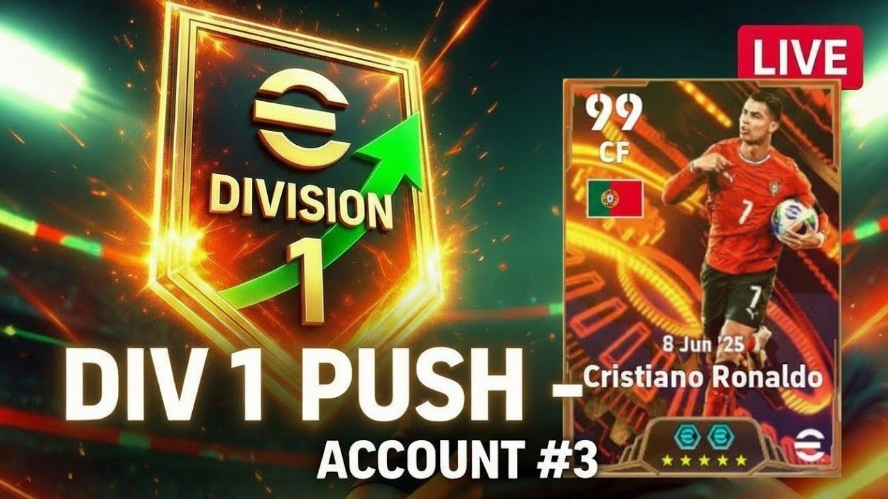 What a mad Card🤯!!Subscriber Account to DIV 1 LIVE 🔥 | Account #3 Road to Division 1| eFootball 2026