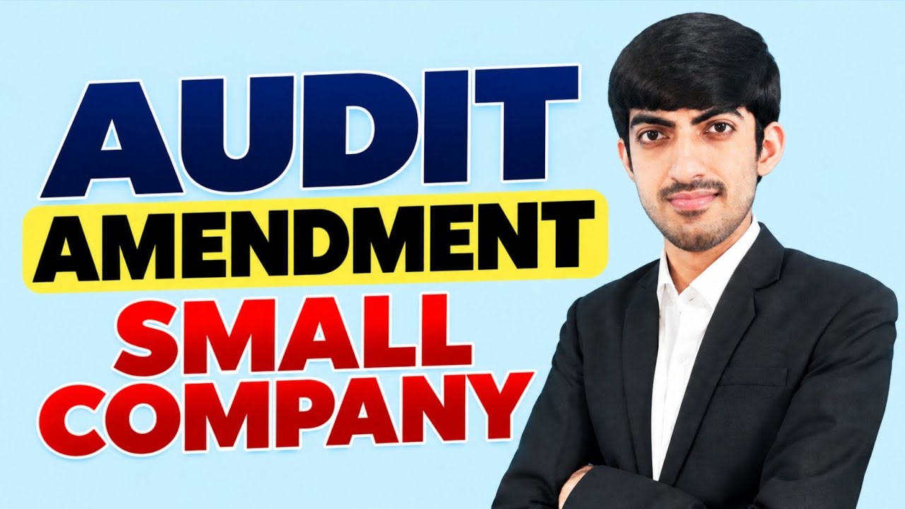 Small Company Amendment in CARO 2020 I CA Final Audit Nov 2026 Amendments