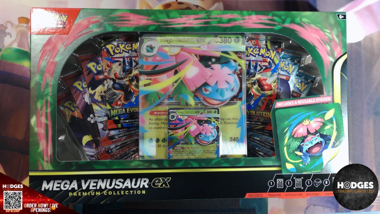 Распаковка коллекционного набора Pokémon Mega Venusaur ex Premium Collection Box