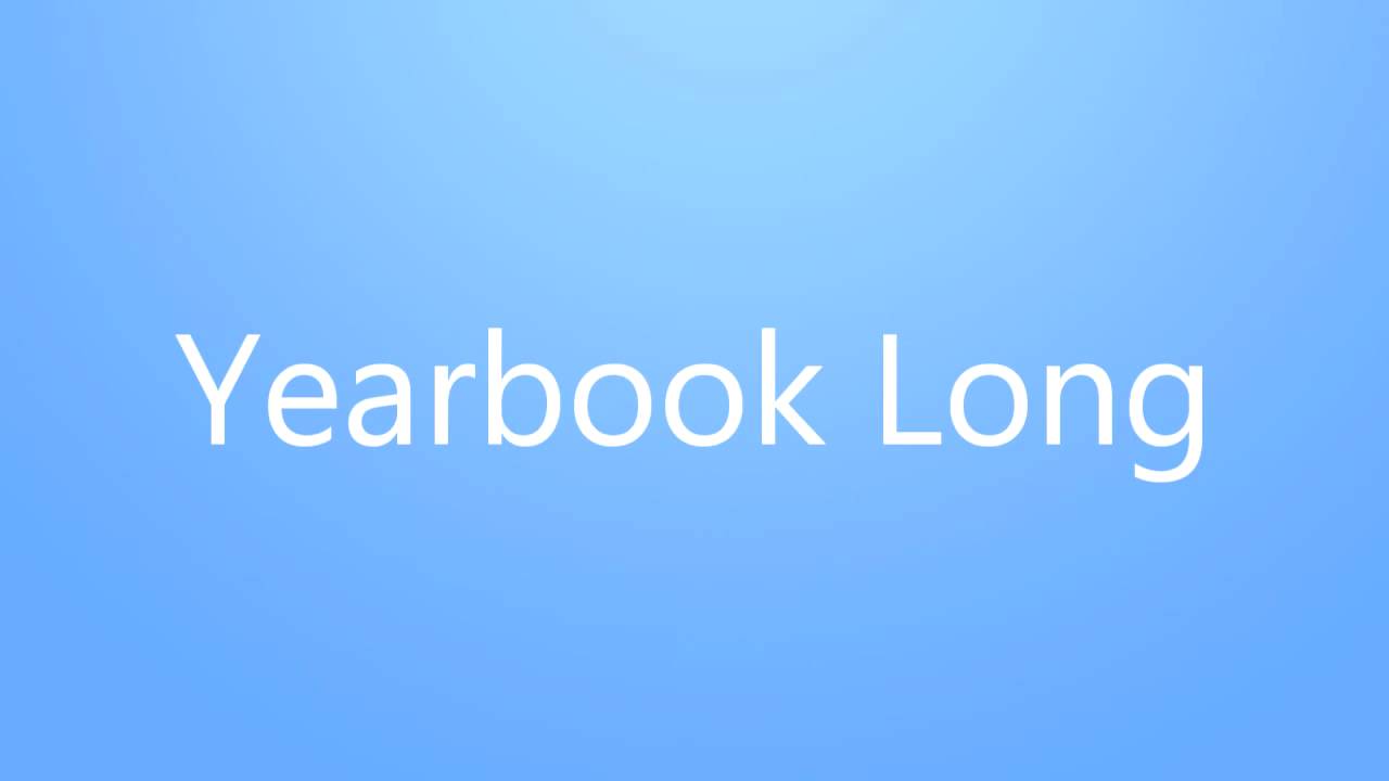 Yearbook Long - iMovie music