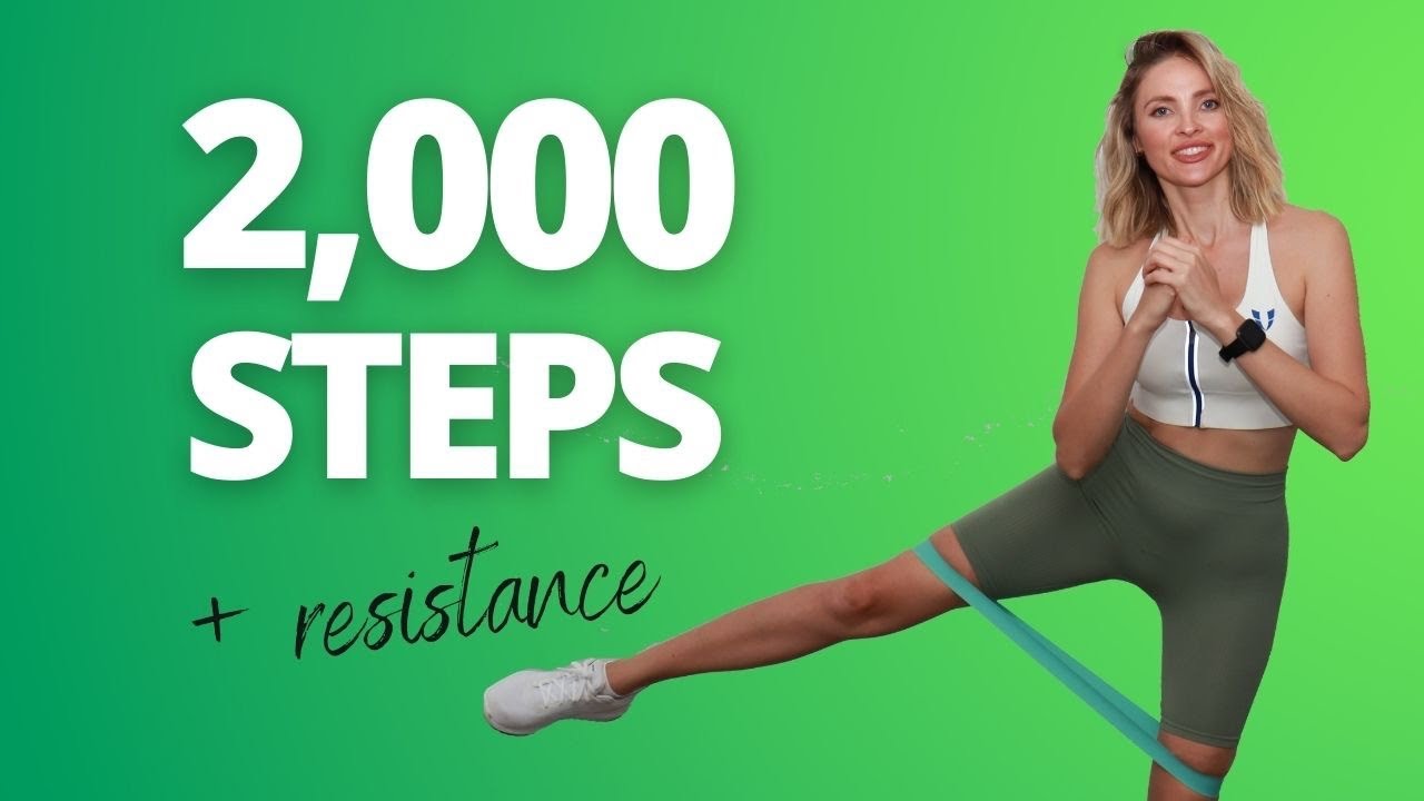 2000 Steps With Resistance Bands | Step Exercise Workout | Yana Official