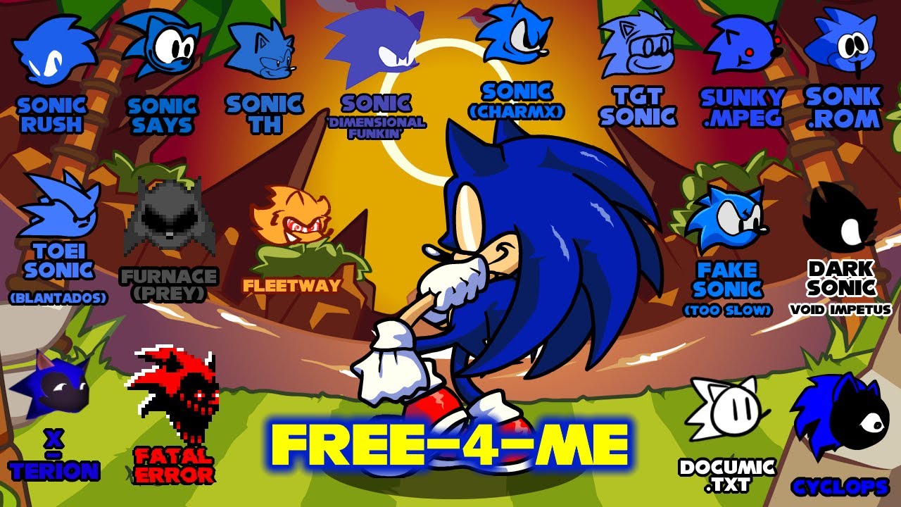 FNF - Free-4-me / Only Sonic's (Sonic Legacy / RodentRap)