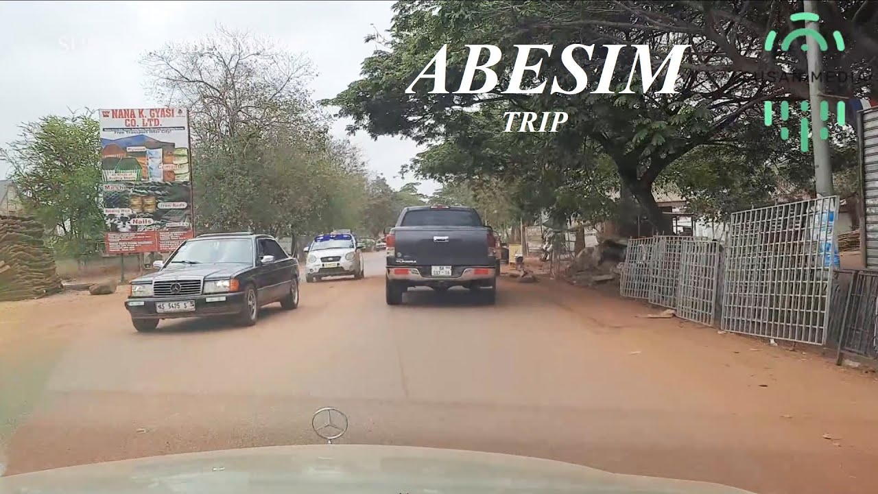 Sunyani To Abesim Drive 4k Sunyani Municipal town in the Bono Region Ghana #abesim#bonoregion
