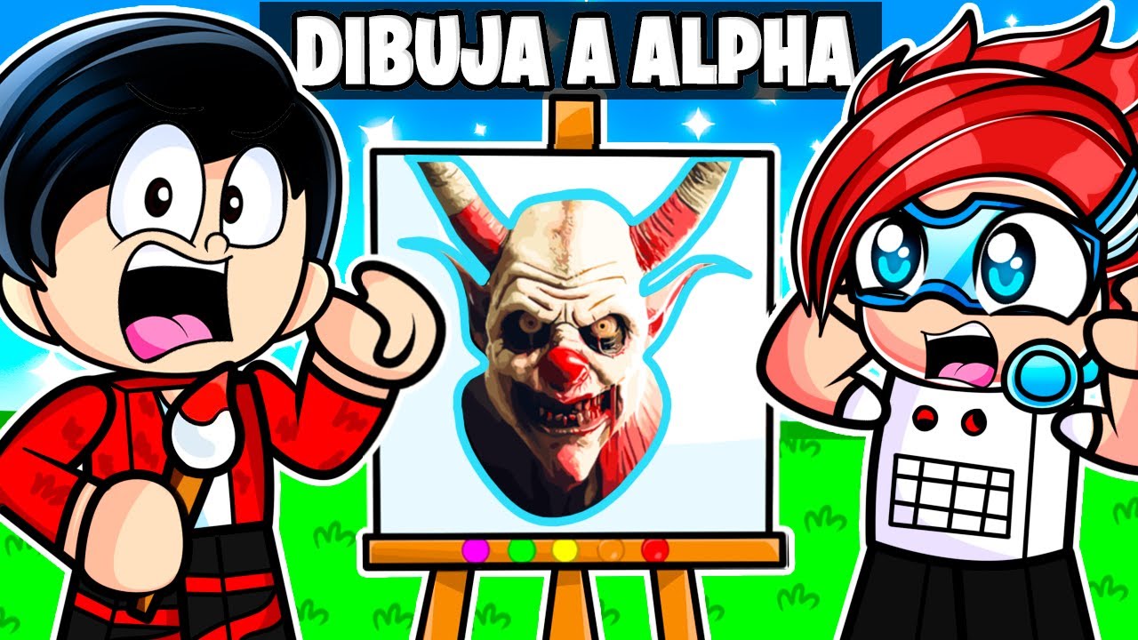 DIBUJA RAPIDO PARA GANAR en ROBLOX | DIBUJE A ALPHA | Karim Juega