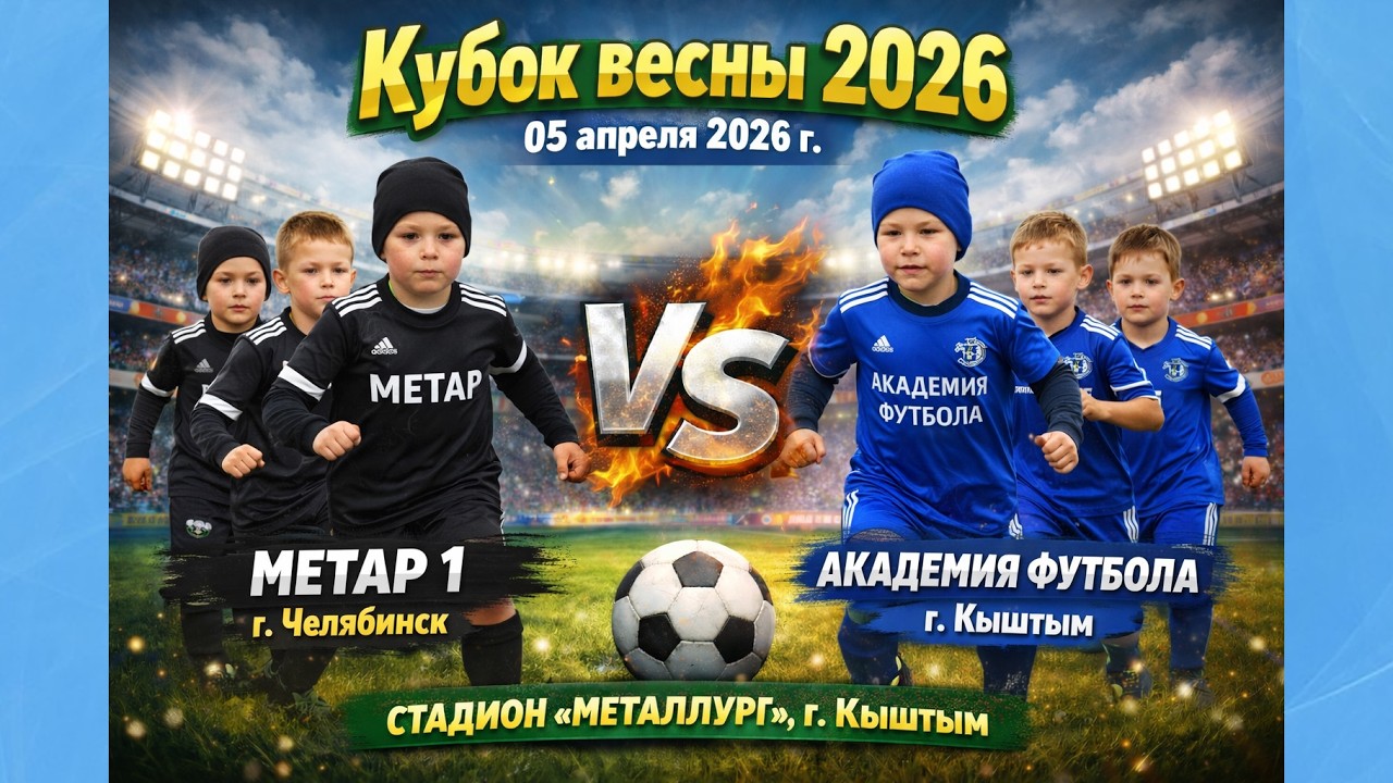 Метар 1 г. Челябинск vs. Академия Футбола (синии) г. Кыштым (2 тайм)