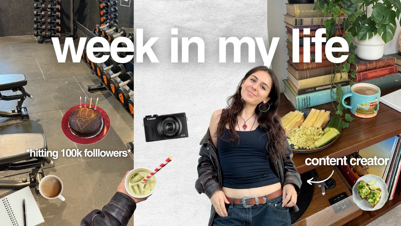 WEEK IN MY LIFE: content creator in berlin - hitting 100k, photoshoot, gym, uni & more 🌟🧚‍♀️