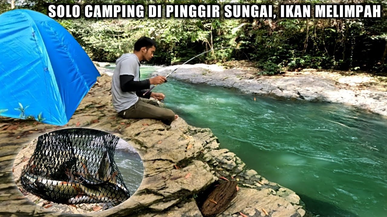 1 Hari 1 Malam Solo Camping Dan Mancing Di Pinggir Sungai Yang Indah/eps 4
