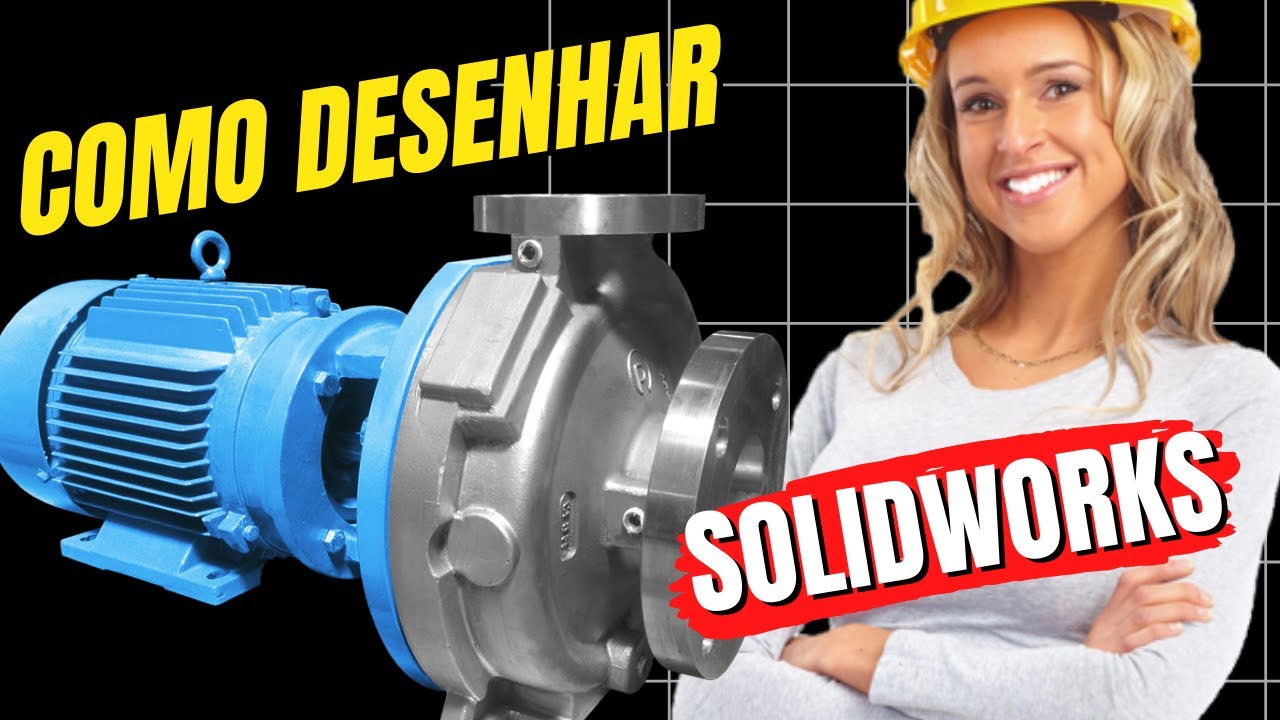 Como desenhar um impeller no Solidworks? Bomba Centrifuga Tutorial #solidworks