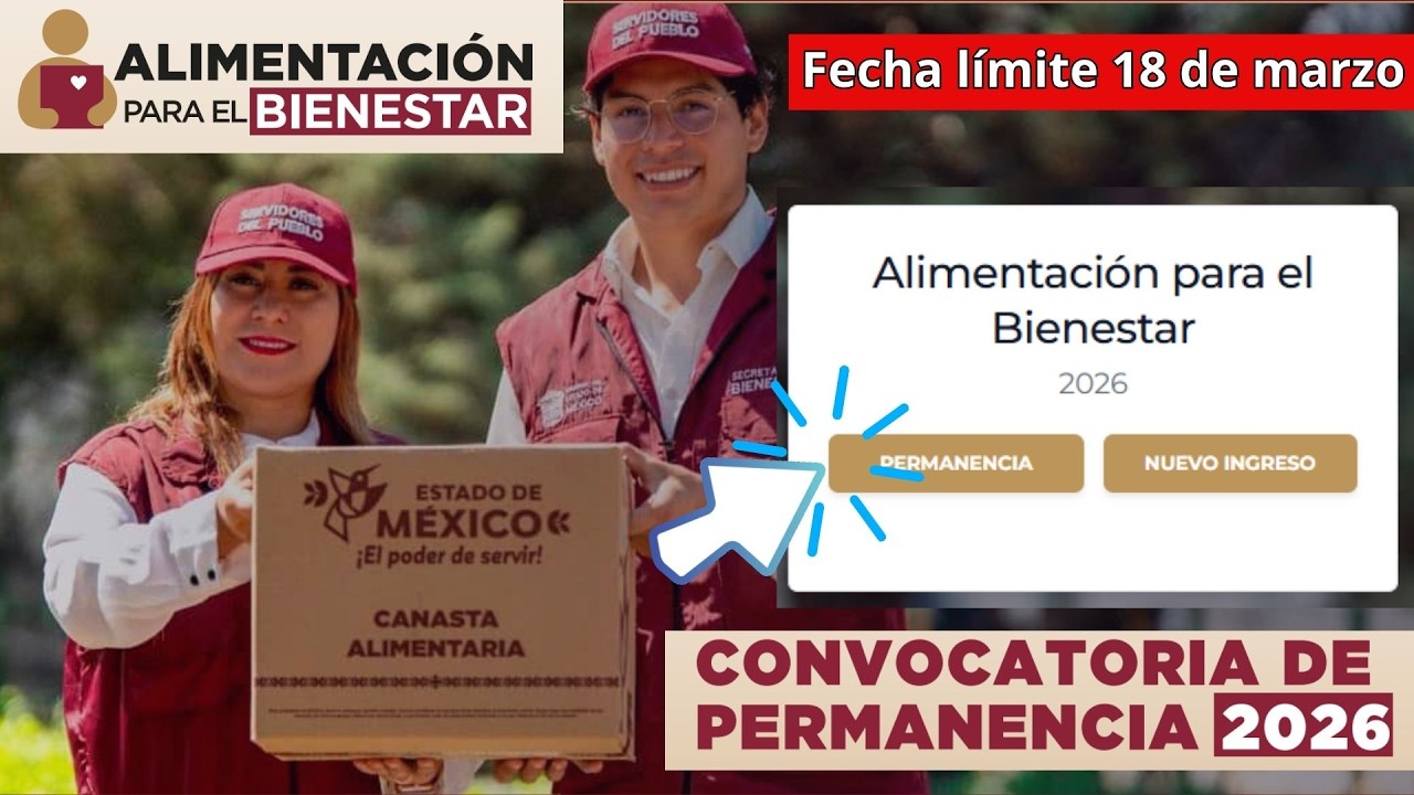 Alimentación para el Bienestar 2026 📦 Registro en línea y requisitos 💻paso a paso  #permanencia