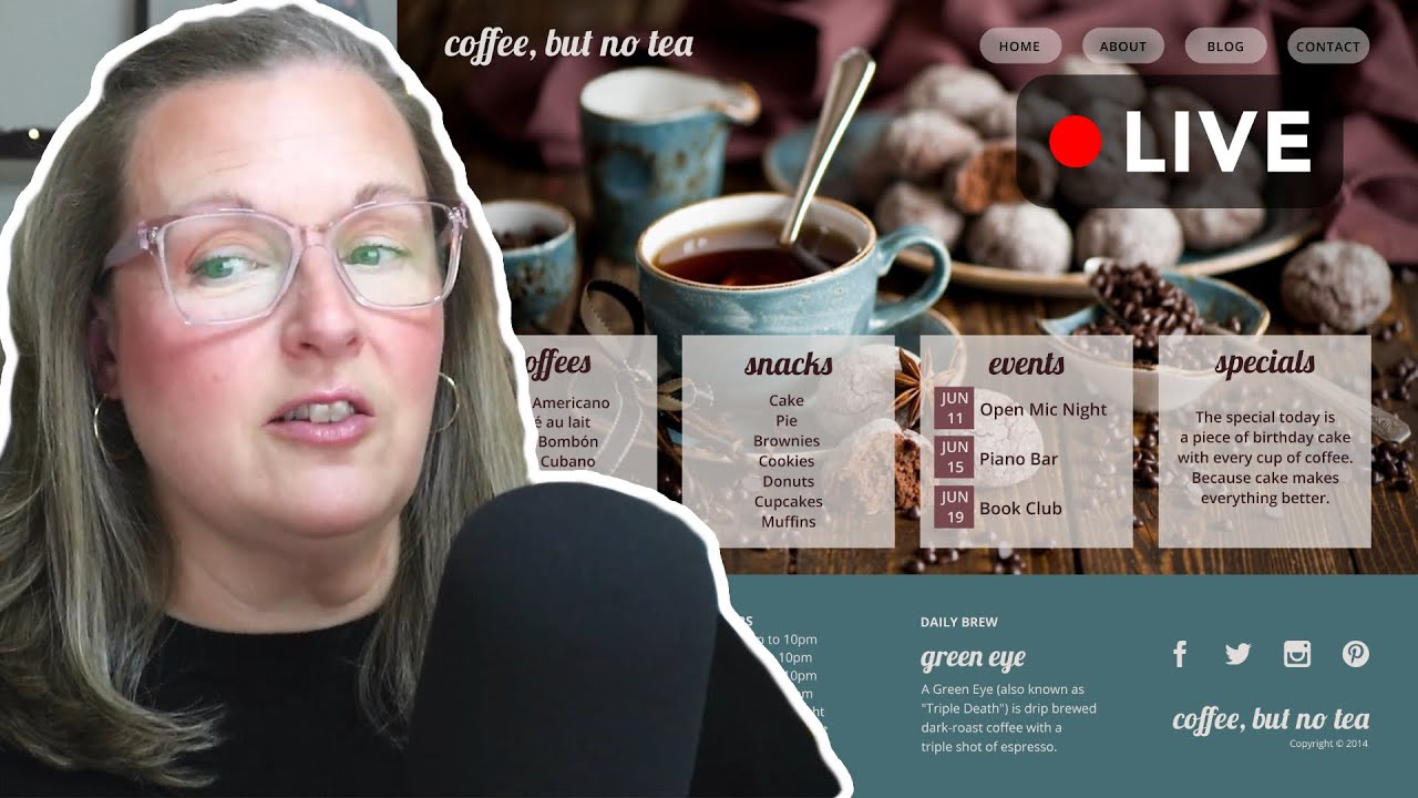 LIVE 🟤 Working on a Website. Come + relax w/me. HTML CSS JS • Part 6