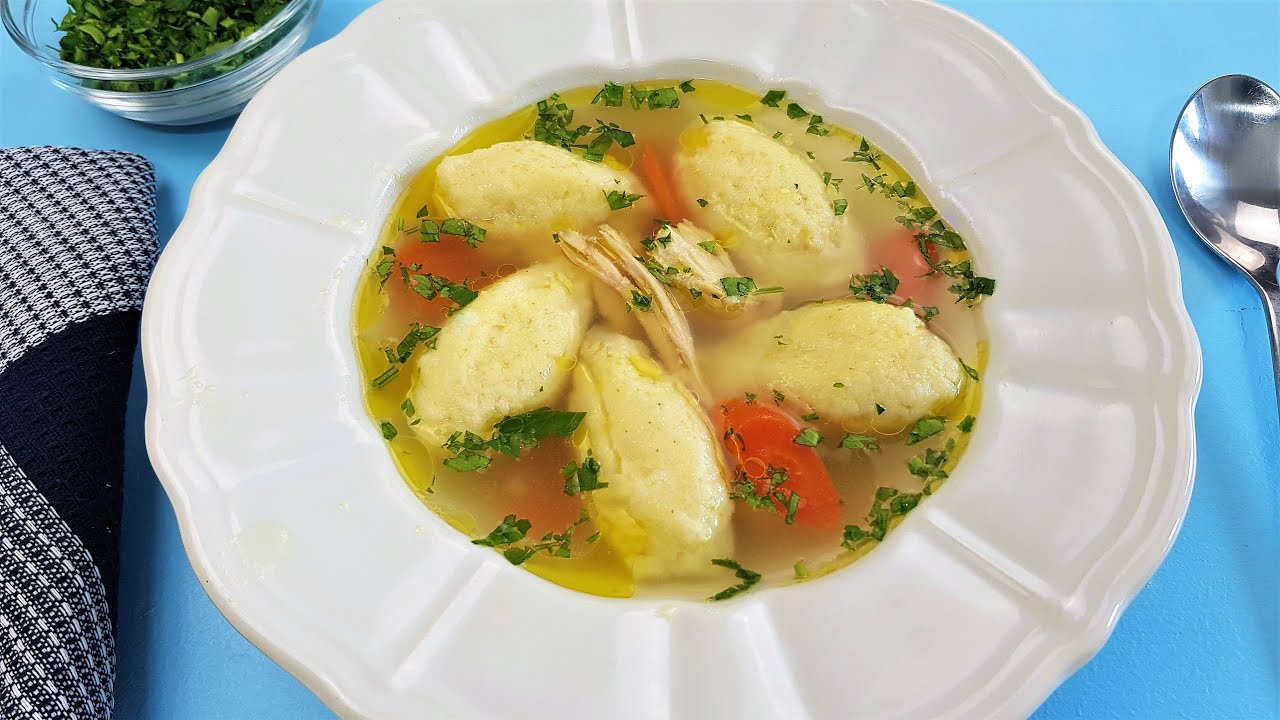 Cum sa facem galuste pufoase de gris care nu se sfarama si nu raman tari. Supa de pui cu galuste !