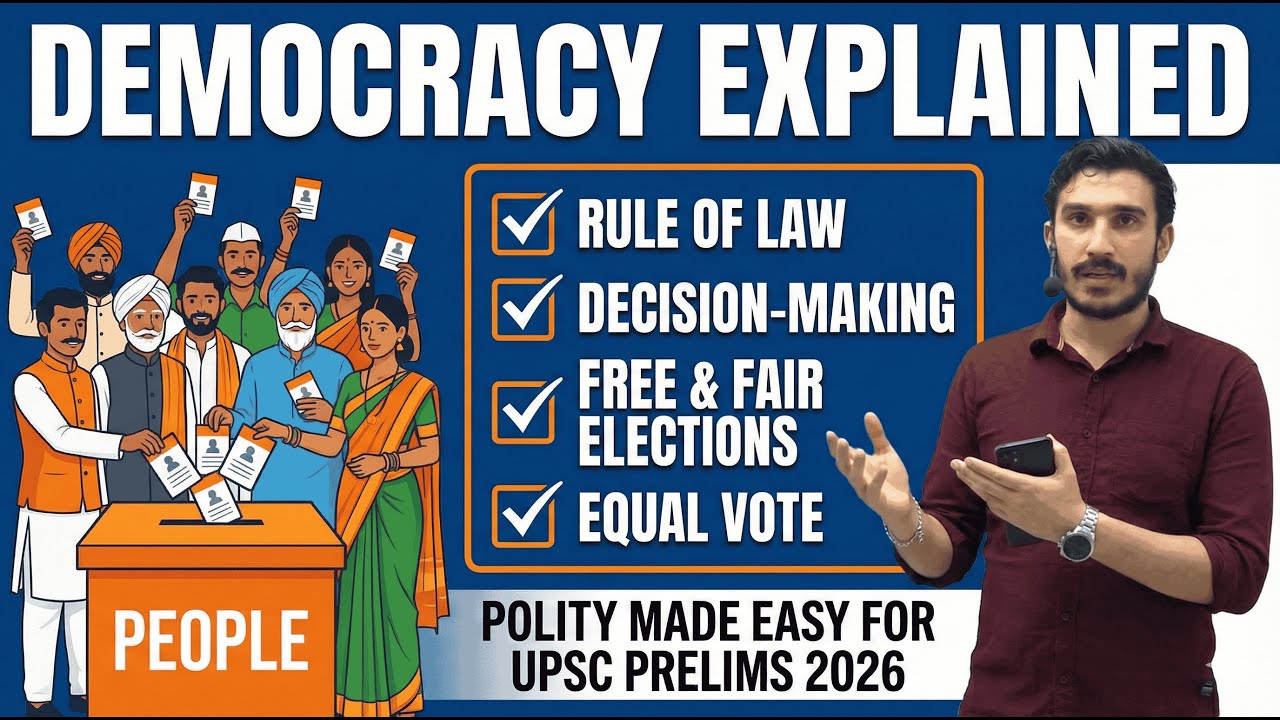 Democracy Explained | Polity Made Easy for UPSC PRELIMS 2026