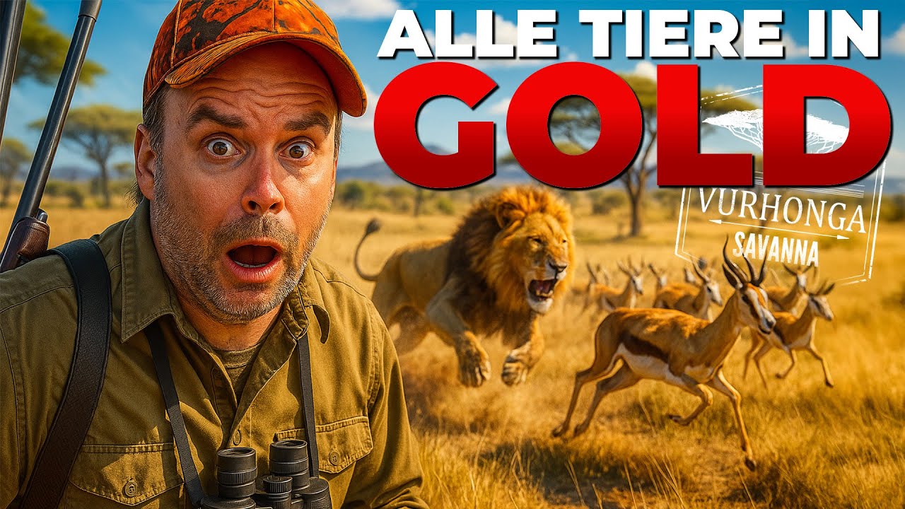 Ich habe alle 10 Tierarten auf Vurhonga Savanna in Gold geschossen und DAS ist passiert.. 😳