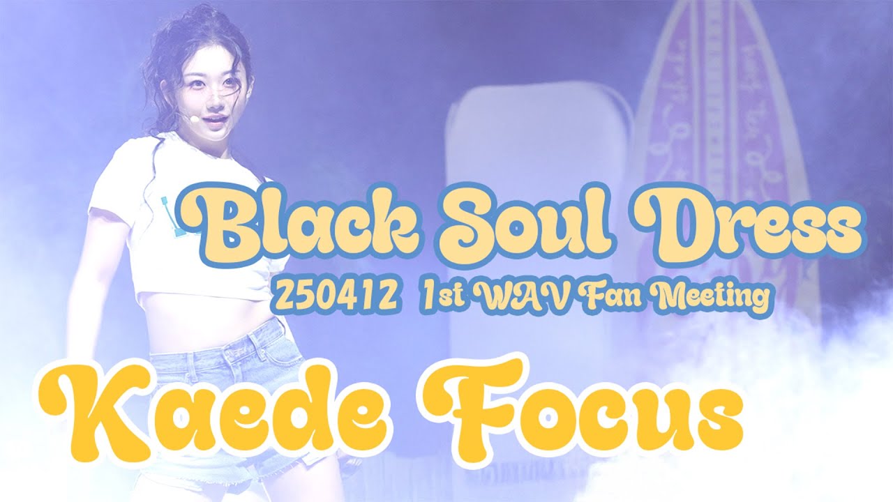 [4K]250412 tripleS 카에데 Kaede かえで Black Soul Dress 1st WAV Fan Meeting 트리플에스 직캠
