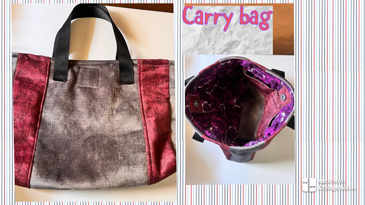 #Carry/ Shopping bag (Cutting & Stitching)