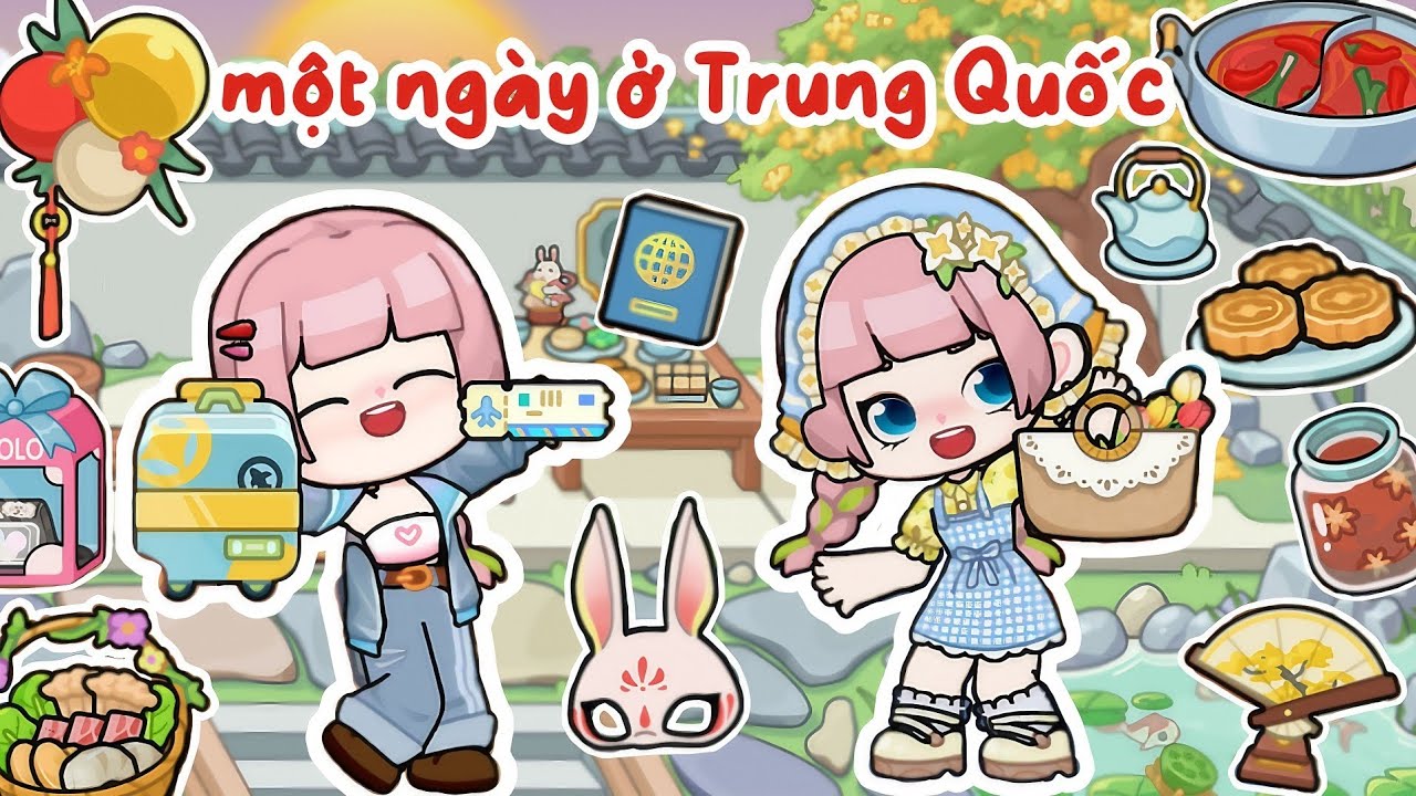 Một Ngày Ở TRUNG QUỐC Trong GAME WORLD 🇨🇳🥮🍲 | Bơ Channel