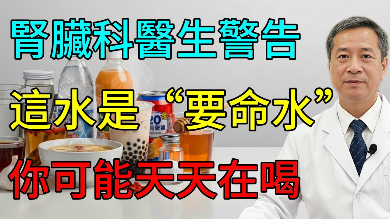 腎臟科醫生怒了：立即停止這5種喝水法！喝錯一口，腎衰竭快一分，第一種你還天天在做！