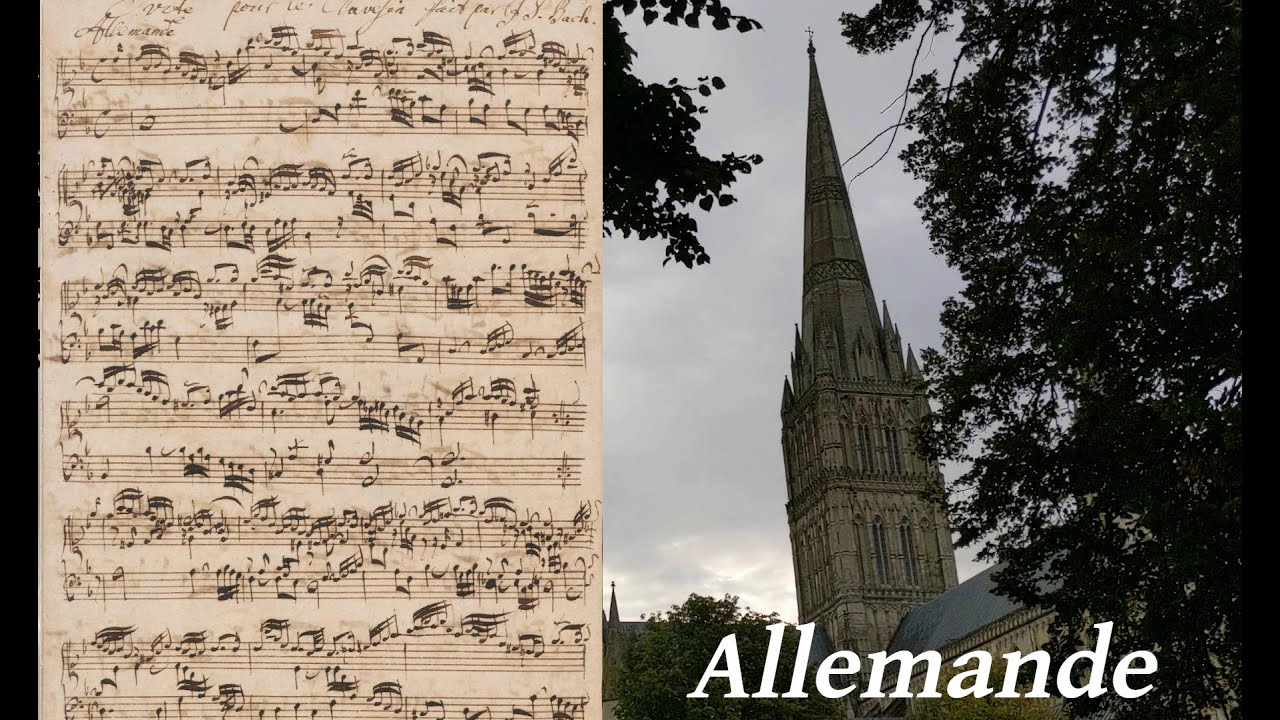 J S Bach - French Suite 1, Allemande - Mr Bellicanta: clavichord