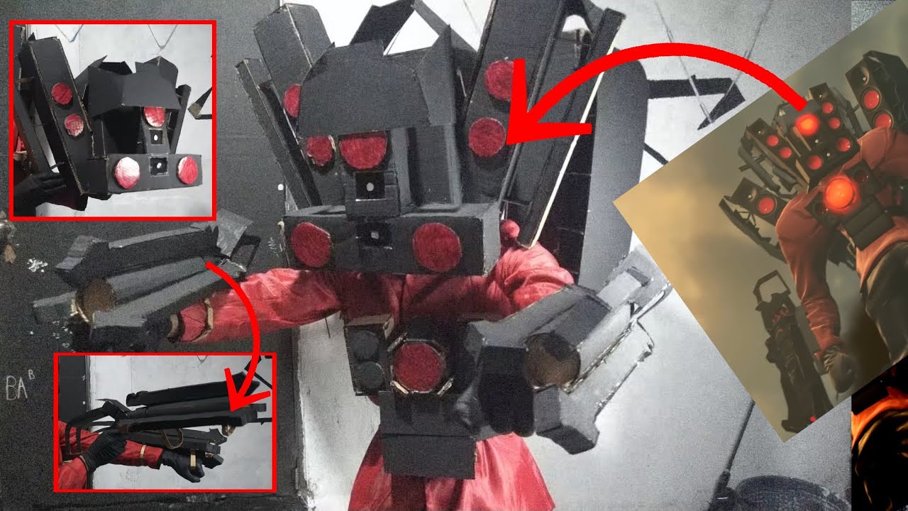🤩Making cosplay (speakerman titan Max) full set video full 97%😳