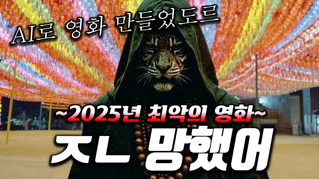 최악의 영화 또 갱신ㅋㅋㅋAI로 만든 국산 망작. 놀랍게도 영화의 장면입니다.