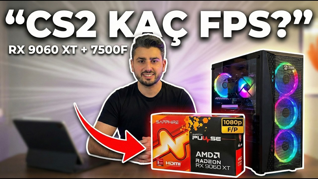 1080p Fiyat/Performans Sistem Topladık | RX 9060 XT + 7500F