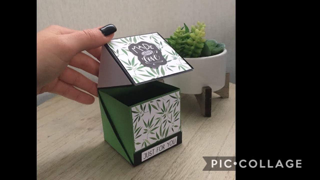 TUTO SCRAP Boîte avec couvercle originale
