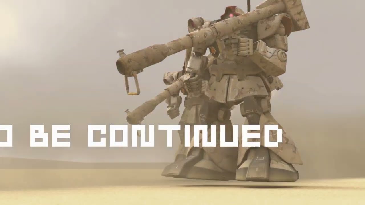 3DCGでGundam Fan Movie『ガンタンク対ザクⅡ』