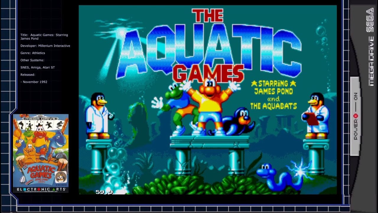 Aquatic Games: Starring James Pond | Sega Mega Drive / Genesis A-Z Review / Let's Play #20 |