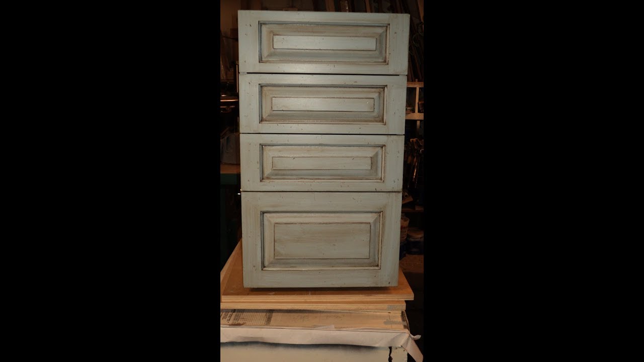 #17-postarzanie mebli /distressed + glaze  cabinets /家具/muebles