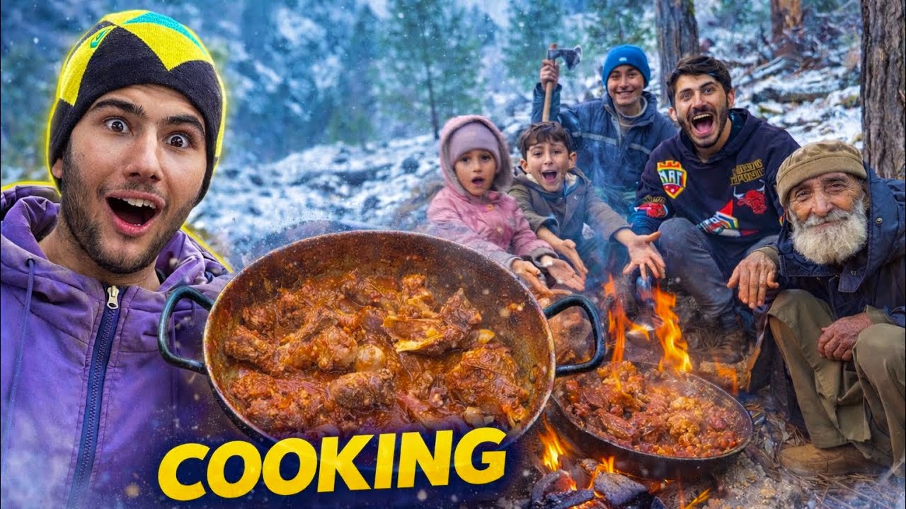 Adventure With Grandpa | Outdoor Cooking in Snowy Mountains | Neelum Valley | ShowBoo