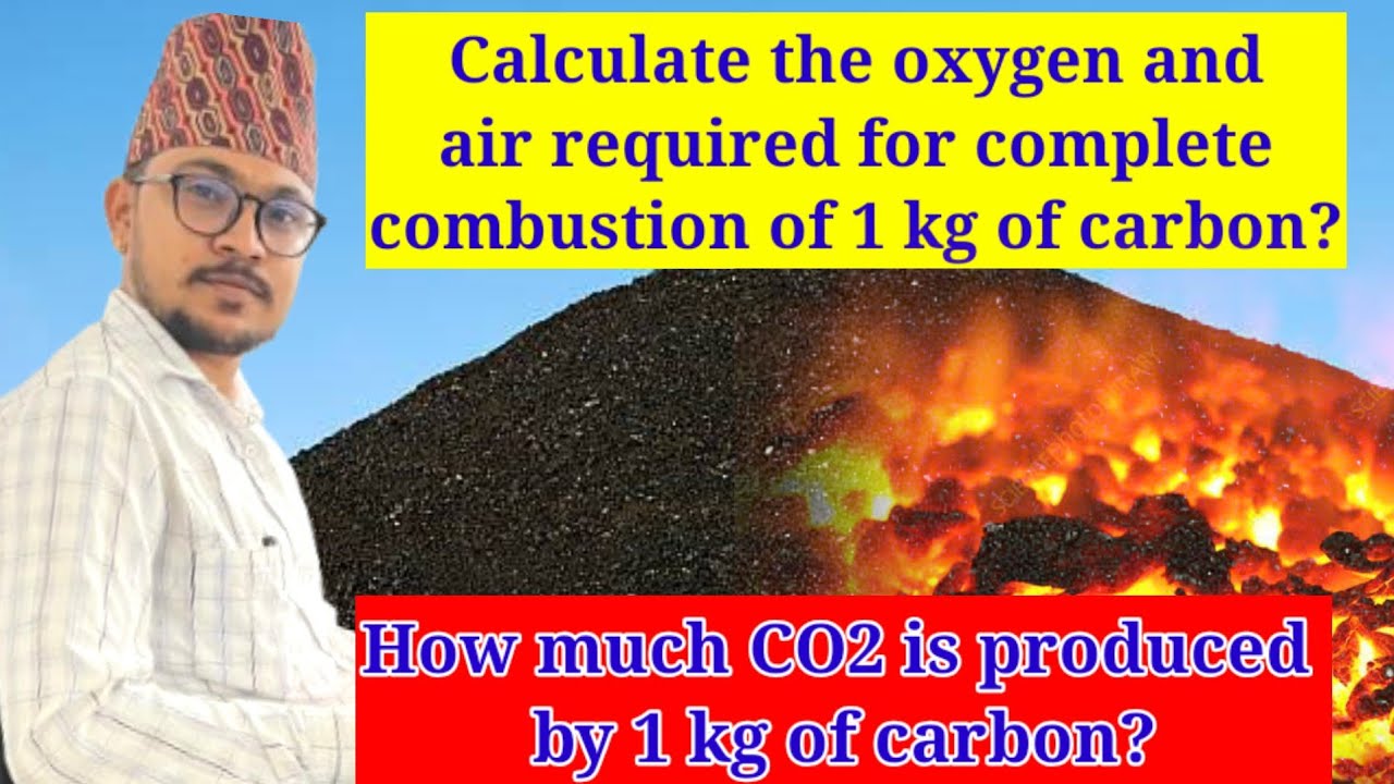 Calculate the oxygen and air required for complete combustion of 1 kg of carbon||Reaction of C & O2.