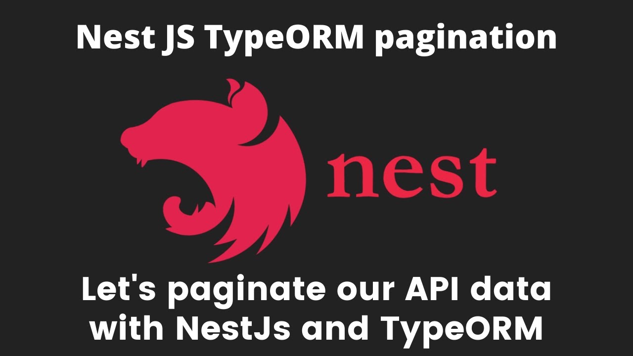 20 Pagination with Nest JS - How to get paginated data with Type ORM and Nest JS
