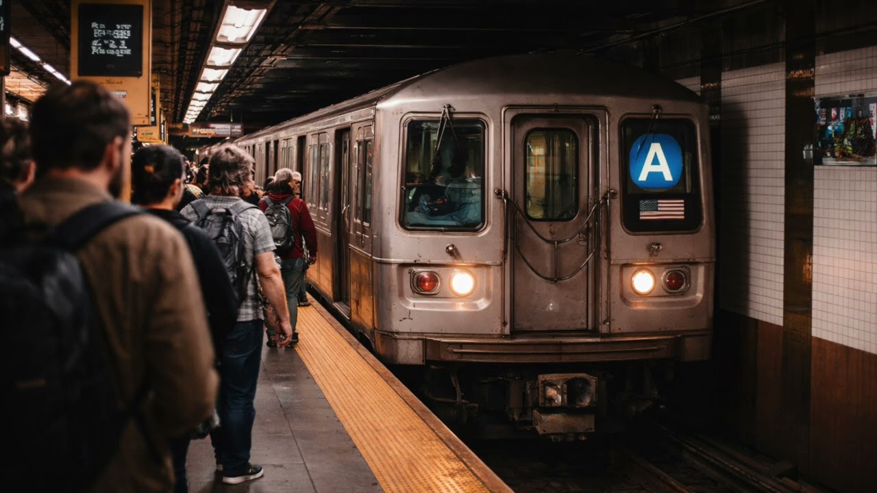 New York City Subway Ambience – Steady Train Rumble for Focus & Work (6 Hours)