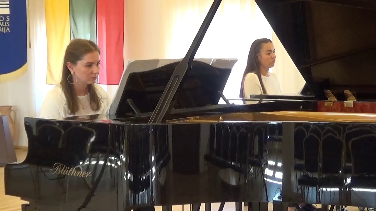 Gaivilė Simaitytė, Kristina Budvytytė-Mejerė. Philip Glass - Four Movements for Two Pianos