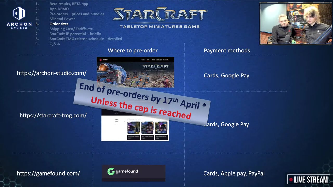 LIVE LAUNCH | StarCraft: Tabletop Miniatures Game | 10.03.2026