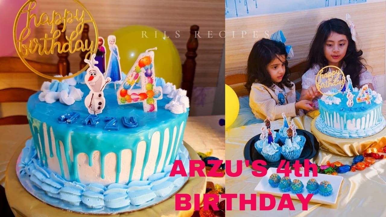 Arzu's 4th birthday/frozen theme birthday cake