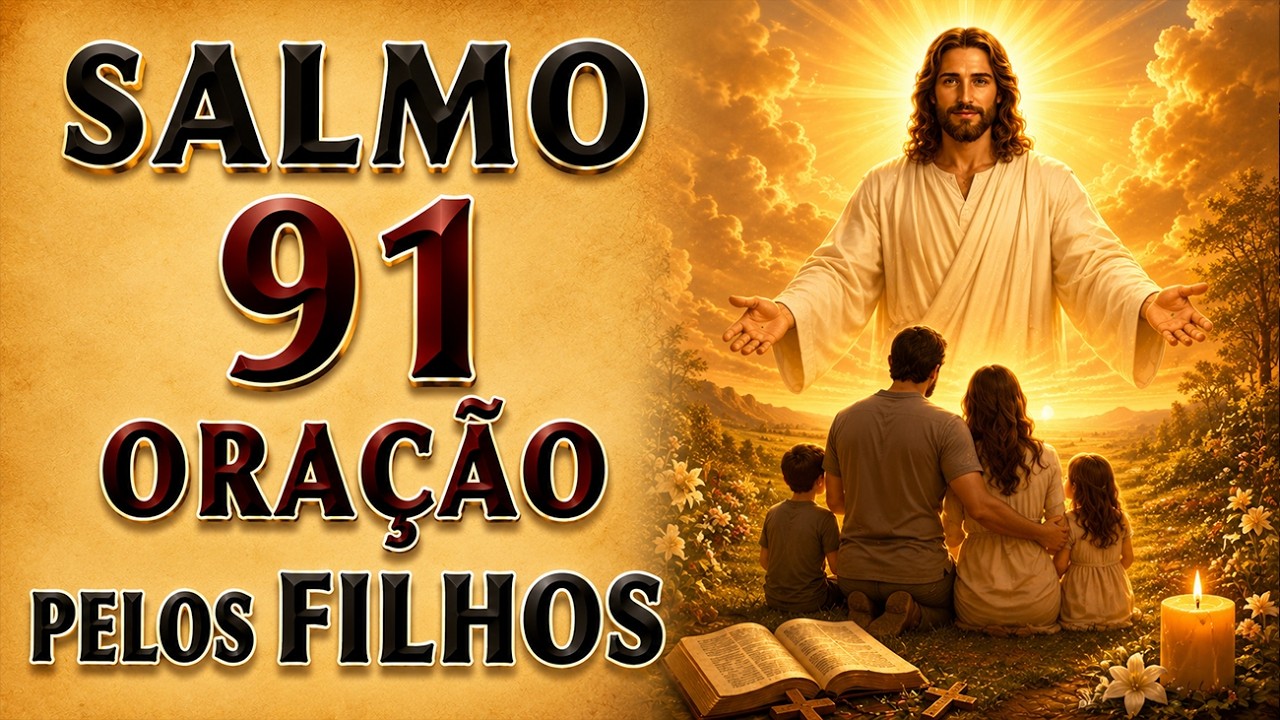 SALMO 91 ORAÇÃO PELOS FILHOS PROTEÇÃO DIVINA PODEROSA PARA CRIANÇAS E FAMÍLIA