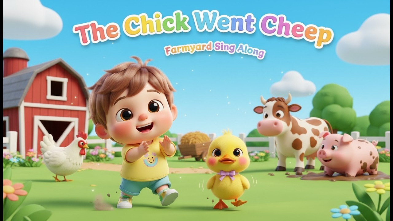 The Chick Went Cheep – Nursery Rhyme, Toddler Learning, Farmyard Fun, and Animal Sounds