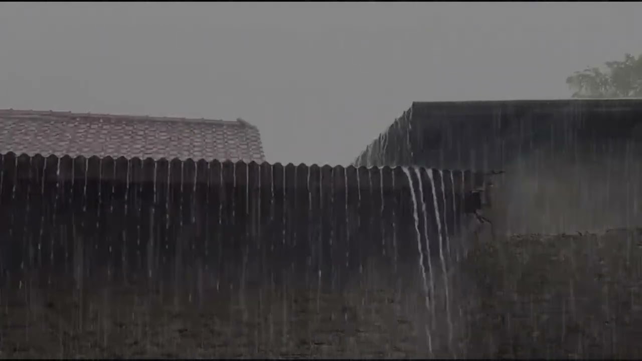 Heavy Rain at Night  Calm Rain Sounds for Sleep and Relaxation 🌙🌧️