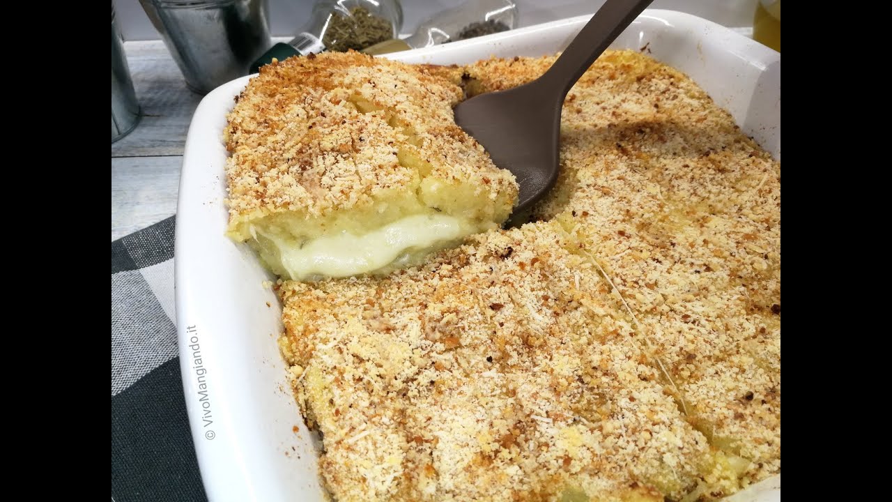 Sformato di patate facile, filante e vegetariano