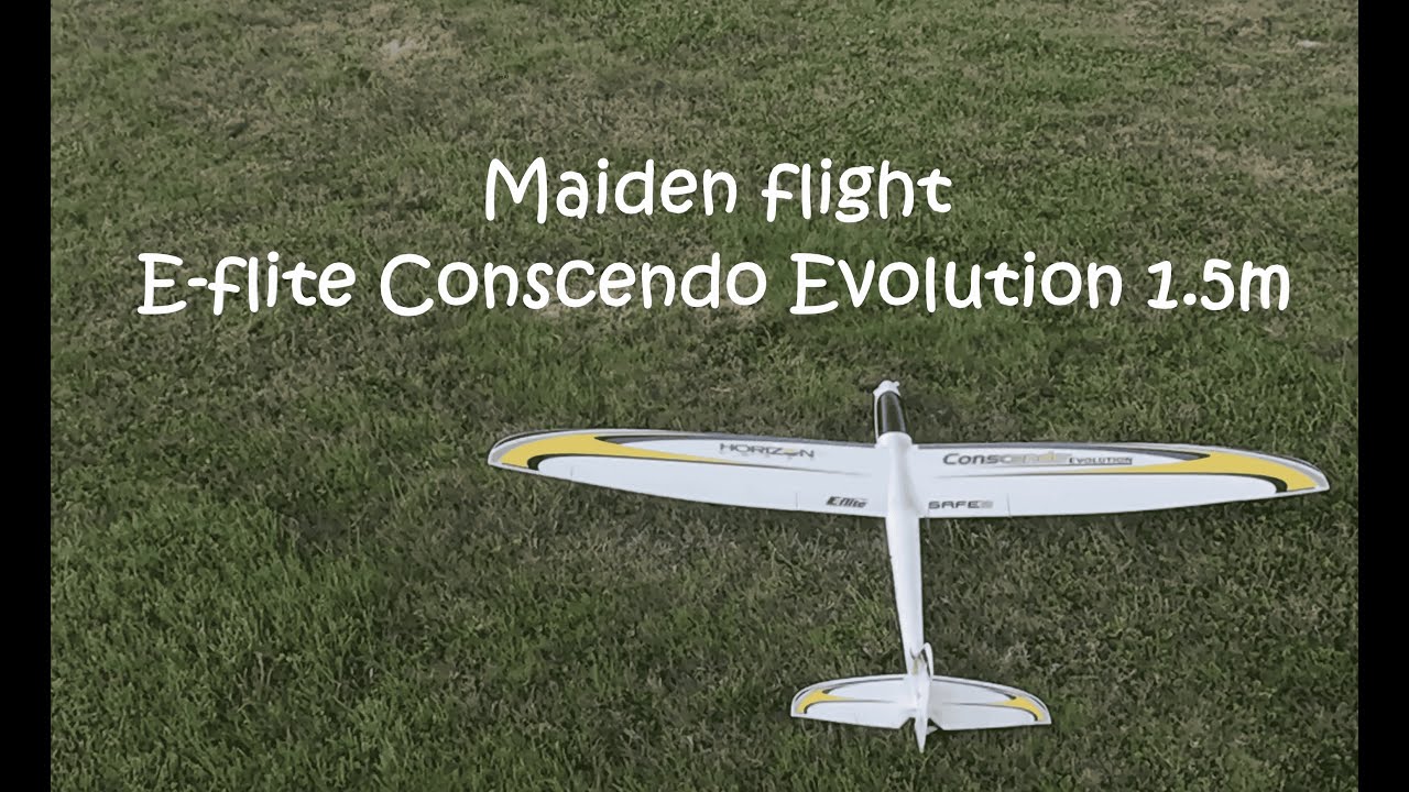 Мой первый полет E-flite Conscendo Evolution 1.5m