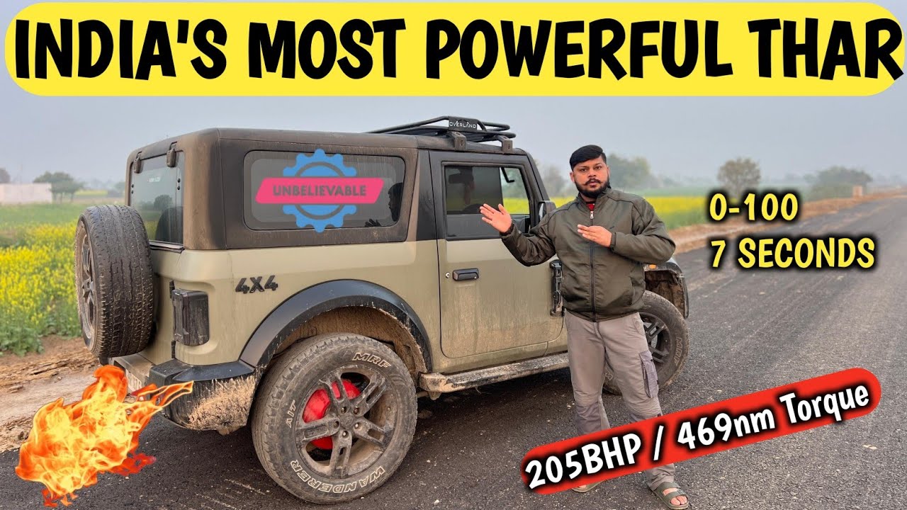 इतनी Powerful THAR तो Mahindra भी नहीं बनाती👌🏻 Most Powerful Thar On Earth Stage 2 Tune | DPF DELETE