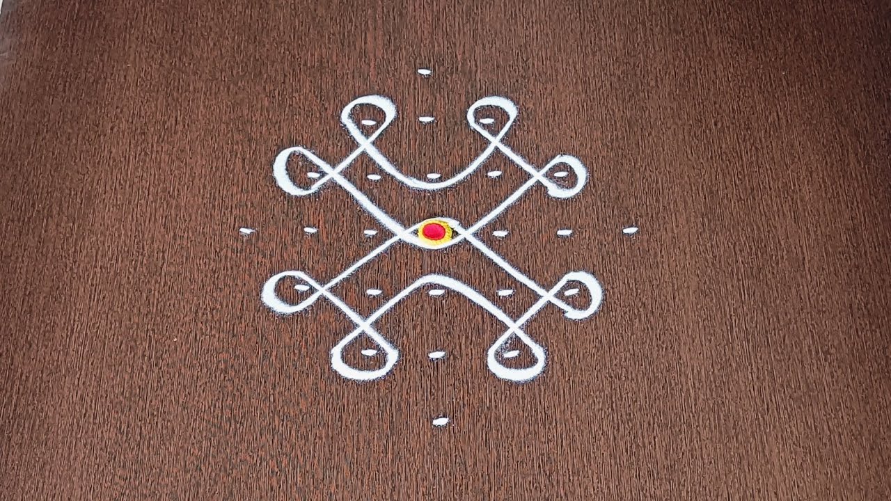 7×1dots Easy Daily Muggulu | Thipkyanchi,Festival Rangoli | Easy Chukkala Muggulu #Star Rangoli