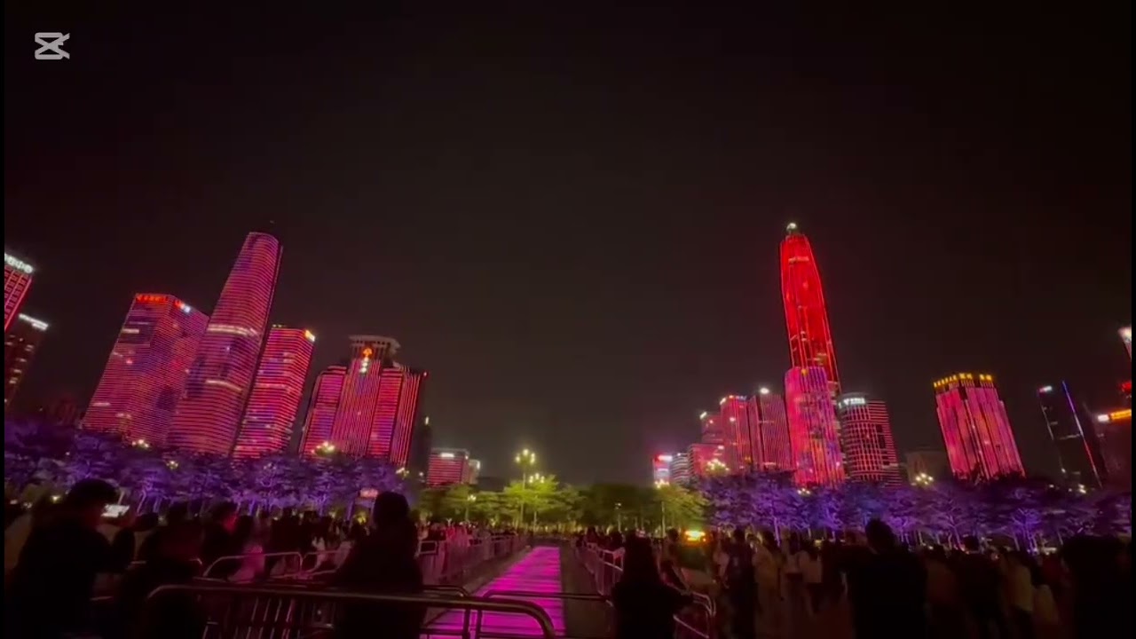 New Year Eve 2025 in Shenzhen 🇨🇳 | Spectacular Skyscraper Light Show